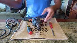 How To Change A Corded Drill Bit Without The Key - YouTube