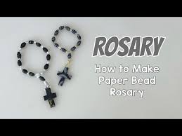 paper rosary how to make paper beads
