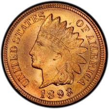 1893 Indian Head Pennies Values And Prices Past Sales