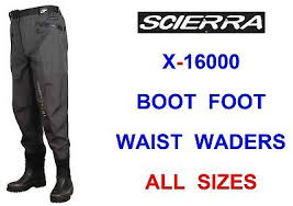 Scierra X 16000 Breathable Boot Foot Waist Waders For Fly Rod Reel Line Fishing Ebay