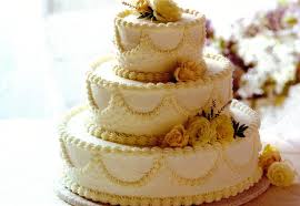 clic white wedding cake
