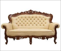 brown modern wooden sofa set at best