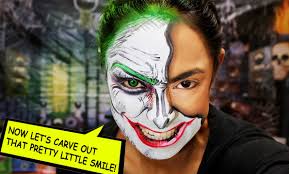 pop art joker squad makeup