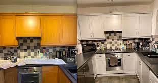 woman transforms her entire kitchen for