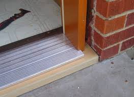 how to replace a metal door threshold