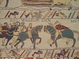 Es erzählt bis heute die geschichte der eroberung englands 1066 aus normannischer sicht. Gobelinstoff Teppich Von Bayeux Almerlin
