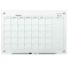magnetic calendar glass dry erase board
