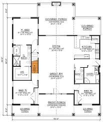 One Story Country Craftsman House Plan