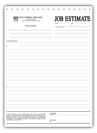 Construction Estimating Forms Template Chakrii