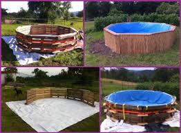 how to make swimming pool out of pallets