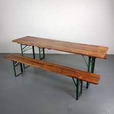 Vintage German Beer Table And Benches