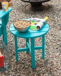 polywood round patio side table from