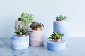 how to make modern cement planters