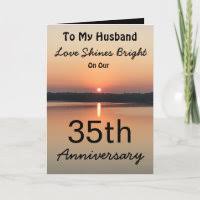bright husband anniversary card