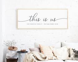 This Is Us Sign Family Name Wall Decor