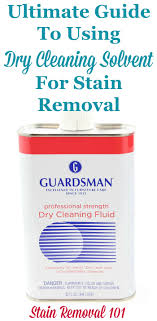 dry cleaning solvent uses for stain removal