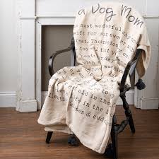 to a dog mom throw blanket primitives