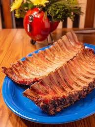 gas grilled baby back ribs brined with