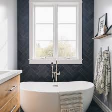 decorate with blue in the bathroom