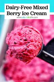 dairy free mixed berry ice cream