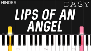 hinder lips of an angel easy piano