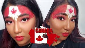 canada day makeup look face paint