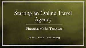 excel template travel agency financial