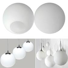 Matte White Globe Glass Lamp Shade