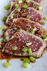 seared tuna with an asian marinade