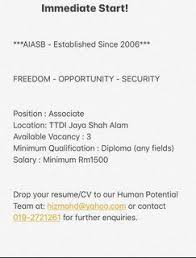 So, when my team and i needed to fill up vacant roles in our organization we used jobberman's platform to get candidates. Shah Alam Vacancy Jobs Carousell Malaysia