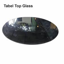 Black Tabel Top Glass For Table