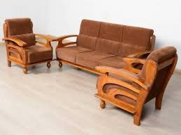 teak wood brown wooden sofa set