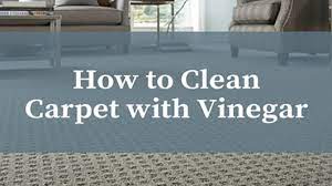 how to clean your carpet with vinegar