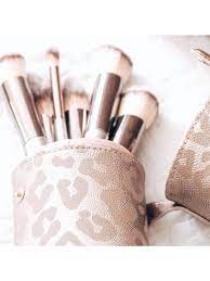 hollis leopard print makeup brush