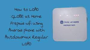 how to load globe at home prepaid wifi