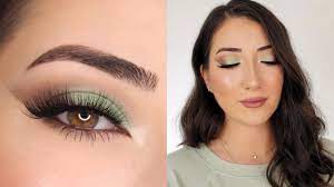 green smokey cat eye makeup tutorial