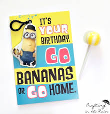 My new favorite birthday card on pinterest: Minion Birthday Cards Crafting In The Rain
