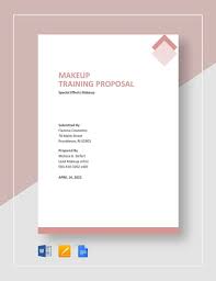 makeup training proposal template in ms