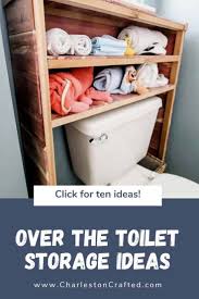 diy over the toilet storage ideas