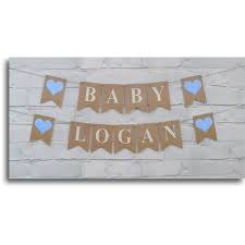 personalised baby name bunting banner