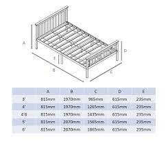 Solid Wood White Bed Frame Single To