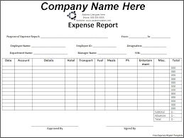 45 Free Printable Blank Expense Report Template Samples Clasmed