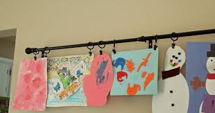 It was extremely easy to hang the work and i've gotten lots of comments from the art. Ten Ways To Display Kids Artwork Atlanta Parent