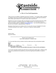 Donation Letter Template For Non Profit Organization Examples