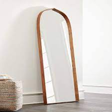 penarth walnut floor mirror crate