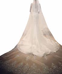 Sparkly Beading Beaded Wedding Veils Bridal Veil Cathedral Length Comb 300 Cm Ebay