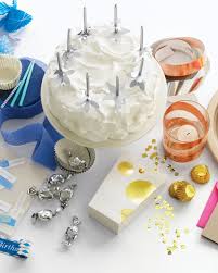 Several other birthday party decoration items available in the market such as confetti, ribbons, laces, danglers and birthday poppers can be used in addition to balloon decorations to make it a fun party. Birthday Party Planning 101 Martha Stewart