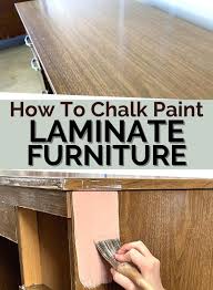 how to chalk paint laminate furniture