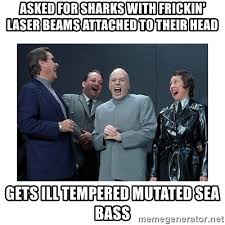 gets ill tempered mutated sea bass