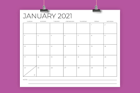 If you haven't done so already, it's time to update last year's custom photo calendar. 8 5 X 11 Inch Minimal 2021 Calendar 438533 Flyers Design Bundles
